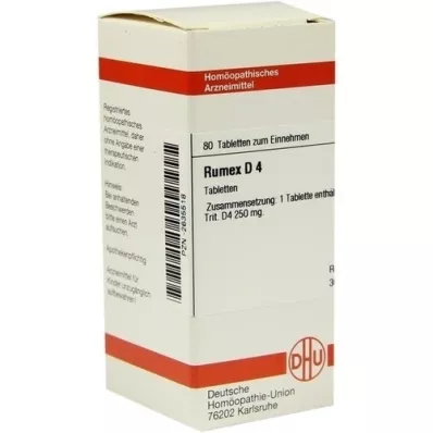 RUMEX D 4 tablettit, 80 kpl