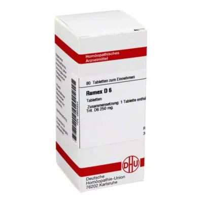 RUMEX D 6 tablettia, 80 kpl