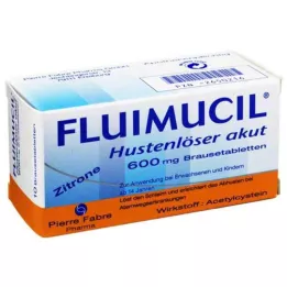FLUIMUCIL Yskäkipulääkkeet Acute 600 -poretabletit, 10 kpl