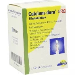 CALCIUM DURA Vit D3 -filmipäällystetyt tabletit, 20 kpl