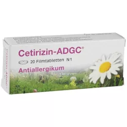 CETIRIZIN ADGC Film -päällystetyt tabletit, 20 kpl