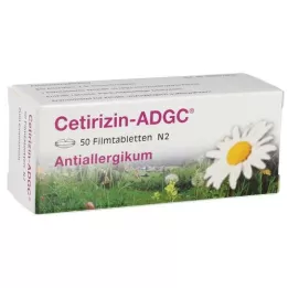 CETIRIZIN ADGC Film -päällystetyt tabletit, 50 kpl