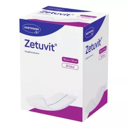 ZETUVIT Imukykyiset kompressit steriilit 10x10 cm, 25 kpl