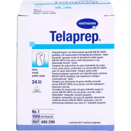 TELAPREP esipuikko epästeriili koko 1 pieni, 1000 kpl