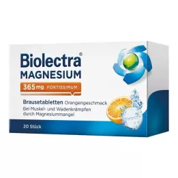 BIOLECTRA Magnesium 365 mg fortissimum Orange, 20 kpl