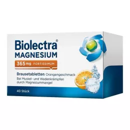 BIOLECTRA Magnesium 365 mg fortissimum Orange, 40 kpl