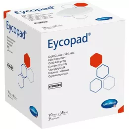EYCOPAD Silmä puristaa 70x85 mm steriiliä, 25 kpl