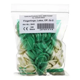 FINGERLING Lateksi OP Koko 5, 100 kpl