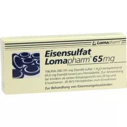 EISENSULFAT Lomapharm 65 mg peitetty välilehti, 20 kpl