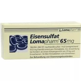 EISENSULFAT Lomapharm 65 mg peitetty välilehti, 50 kpl