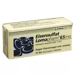 EISENSULFAT Lomapharm 65 mg päällystetyt tabletit, 50 kpl