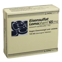 EISENSULFAT Lomapharm 65 mg päällystetyt tabletit, 100 kpl