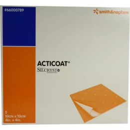 ACTICOAT 10x10 cm antimikrobinen haavatyyny, 5 kpl