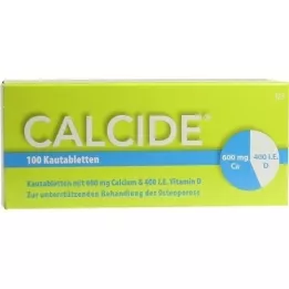 CALCIDE pureskeltavat tabletit, 100 kpl