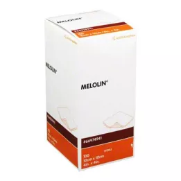 MELOLIN 10x10 cm haavasidokset steriilit, 100 kpl