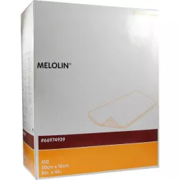 MELOLIN 10x20 cm haavasidokset steriilit, 100 kpl