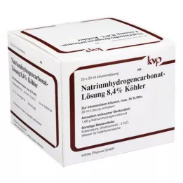 NATRIUMHYDROGENCARBONAT-Liuos 8,4 % Köhler, 25X20 ml