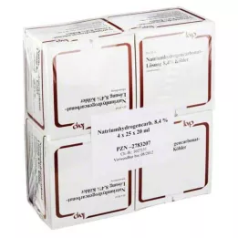 NATRIUMHYDROGENCARBONAT-Liuos 8,4 % Köhler, 100X20 ml