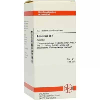 AESCULUS D 2 -tabletit, 200 kpl