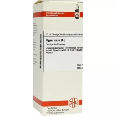 HYPERICUM d 6 laimennus, 50 ml HYPERICUM d 6 laimennus, 50 ml