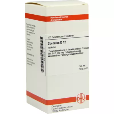 COCCULUS D 12 tablettia, 200 kpl