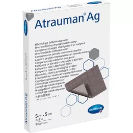 ATRAUMAN AG 5x5 cm Steril Compress, 10 kpl