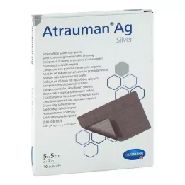 ATRAUMAN Ag 5x5 cm steriilit kompressit, 10 kpl