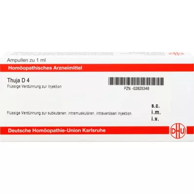 THUJA D 4, 10X1 ml