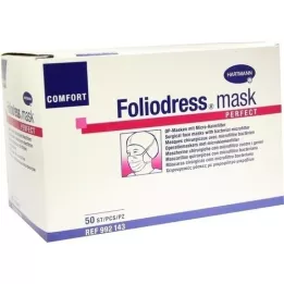 FOLIODRESS Mask Comfort Perfect Grün OP-Masks, 50 kpl