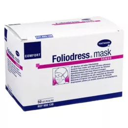 FOLIODRESS maski Comfort senso OP-naamio vihreä, 50 kpl