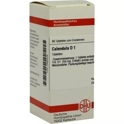 CALENDULA D 1 tabletit, 80 kpl CALENDULA D 1 tabletit, 80 kpl