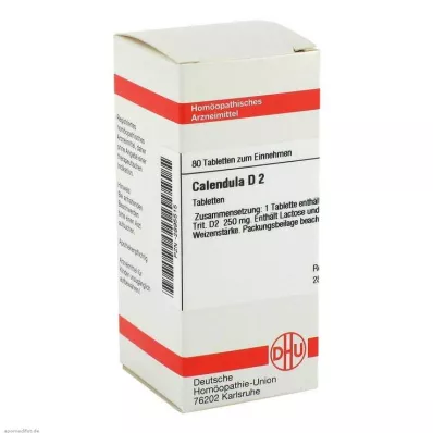 CALENDULA D 2 tablettia, 80 kpl
