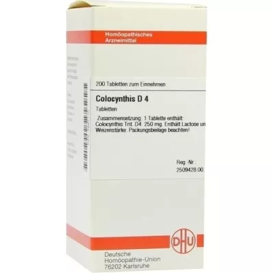 COLOCYNTHIS D 4 tablettit, 200 kpl COLOCYNTHIS D 4 tablettit, 200 kpl