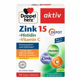 DOPPELHERZ Zinc+Histidine Depot -tabletit aktiiviset, 30 kpl