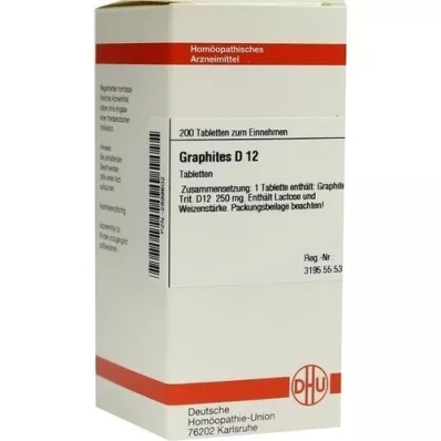GRAPHITES D 12 tablettia, 200 kpl