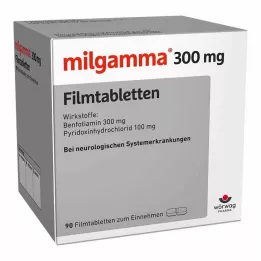 MILGAMMA 300 mg kalvopäällysteiset tabletit, 90 kpl