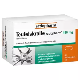 TEUFELSKRALLE-RATIOPHARM Kalvopäällysteiset tabletit, 50 kpl