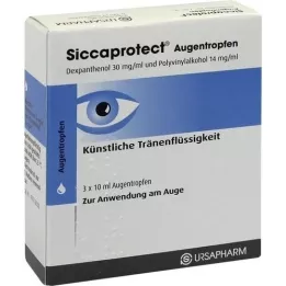 SICCAPROTECT silmätipat, 3x10 ml