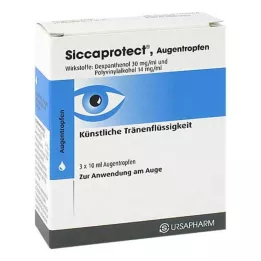 SICCAPROTECT Silmätipat, 3X10 ml