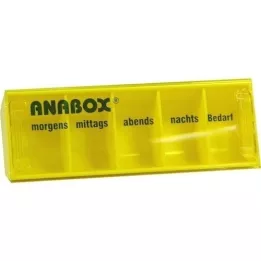 ANABOX Päivittäinen laatikko keltainen, 1 kpl
