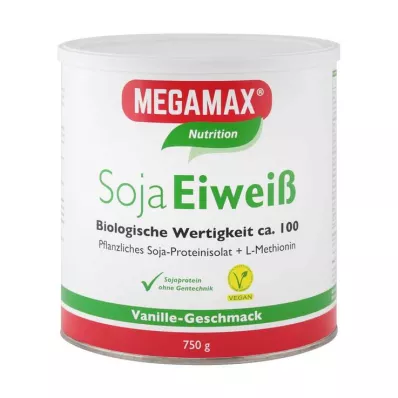 MEGAMAX soijaproteiini Vanillajauhe, 750 g