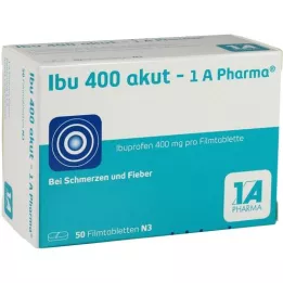 IBU 400 AKUT-1A Pharma-kalvopäällystetyt tabletit, 50 kpl