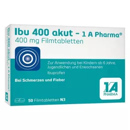 IBU 400 akut-1A Pharma kalvopäällysteistä tablettia, 50 kpl