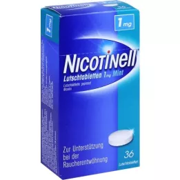 NICOTINELL imevät tabletit 1 mg minttu, 36 kpl