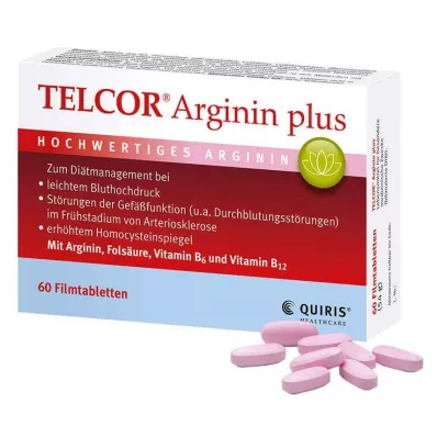 TELCOR Arginiini plus kalvopäällysteiset tabletit, 120 kpl