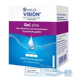 HYLO-VISION Gel sine -kerta-annospipetit, 20X0,35 ml
