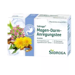 SIDROGA Ruoansulatuskanavaa stimuloivat teesuodatinpussit, 20 x 2,0 g