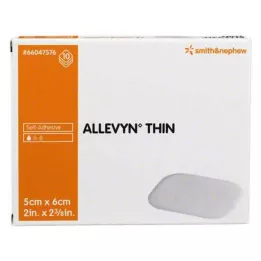 ALLEVYN Ohut 5x6 cm ohut haavasidos, 10 kpl