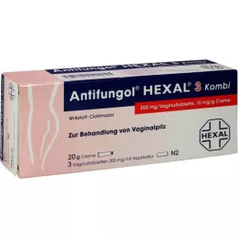 ANTIFUNGOL HEXAL 3 Kombi 3 vag.tbl.+20 g cr., 1 p