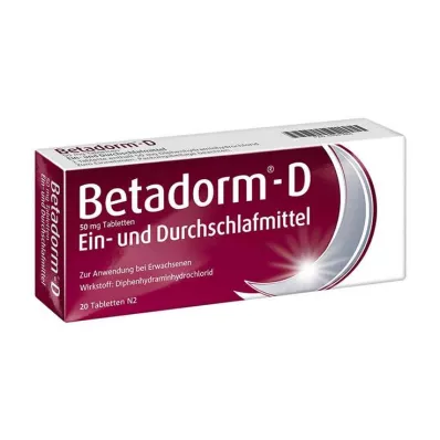 BETADORM D Tabletit, 20 kpl BETADORM D Tabletit, 20 kpl